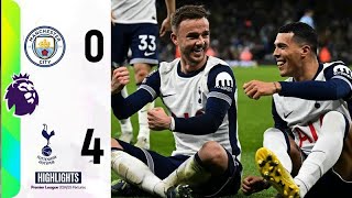 Man City vs Tottenham 04 Highlights Premier League 2024 [upl. by Player]