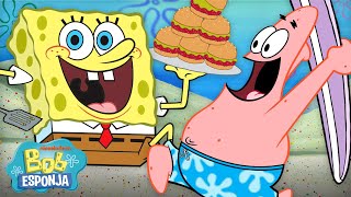 Bob Esponja  Churrasco de Verão do Hambúrguer de Siri em Bob Esponja 🍔  25 Minutos  Português [upl. by Otreblon]