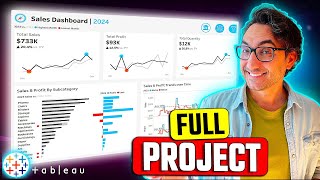 Tableau Complete Project EndtoEnd  Like I Do in My Real Projects [upl. by Trojan294]