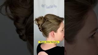 Holiday Updo with MagicGrip Hairpins  Perfect for your Christmas Party [upl. by Odlavso]