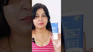 salicylic acid face wash Review charmwithmonika youtubeshorts skincareroutine [upl. by Eustashe]