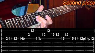 Nothing Else Matters solo Guitar Lesson  Metallicawith tabs [upl. by Cornish132]