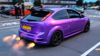 290 BHP Ford Focus ST  Insane Flames amp Accelerations [upl. by Hsivat260]