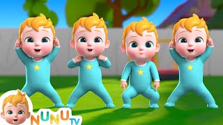 Head Shoulder Knees and Toes  Preschool version   Nursery Rhymes amp Kids Songs  NuNu Tv [upl. by Yetah86]