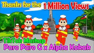 Paro Paro G Jollibee Dance Animation  DJ John Paul Remix Viral Budots TikTok Dance  Rizal Park [upl. by Ransom]