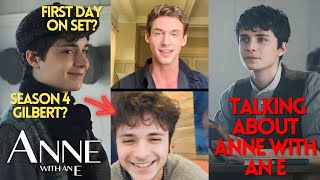 LUCAS JADE ZUMANN TALKS ABOUT ANNE WITH AN E SEASON 4 GILBERT FIRST DAY ON SET [upl. by Areid789]