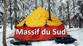 Winter camping Parc du Massif du Sud [upl. by Naujad]