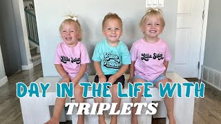 Day in the Life with Triplets 1 Back to school shopping How we go out with 4 littles [upl. by Airetas]