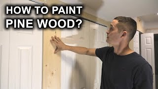 How To Paint Bare Pine Wood Fill Holes Sand Prime With Shellac Primer Paint Detailed Tutorial [upl. by Shandeigh]