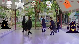 Spooky Skeletons Halloween  Line Dance By  Edelweis LDMitra Bubu [upl. by Wirth]