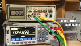 0003  Fluke 8010A quick DC calibration [upl. by Aremihc129]