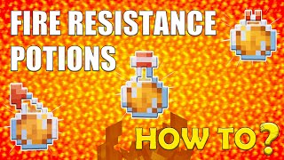 How To Make Fire Resistance Potions in Minecraft Expert Guide [upl. by Solrac334]