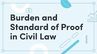 Y1112 Legal Studies Burden and Standard of Proof in Civil Law [upl. by Anamuj797]