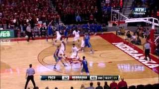 2013 Big Ten Mens Basketball Florida Gulf Coast at Nebraska Highlights [upl. by Aynom868]