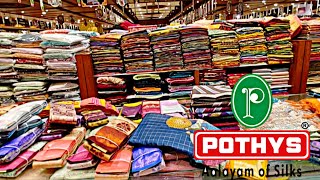 Pothys New Arrival latest Different sarees WoW collectionsRaw TissueTussarDigital Print [upl. by Ittap883]