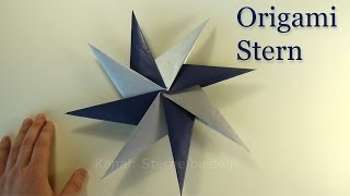 Origami Sterne basteln  3D Weihnachtssterne basteln mit Papier  Weihnachtsdeko  DIY Weihnachten [upl. by Amluz]