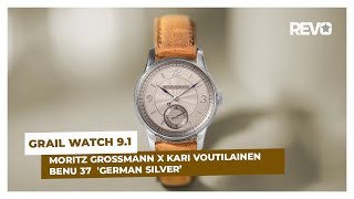 Up Close With Grail Watch 91 Moritz Grossmann x Kari Voutilainen Benu 37 German Silver’ [upl. by Divod834]