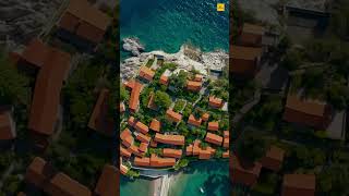 Sveti Stefan Exploring Picturesque Seaside Paradise In Montenegro  shorts [upl. by Euqilegna585]