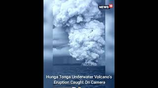 Hunga Tonga Volcano Eruption Live  Shorts  Tonga Volcano Eruption Video 2022  CNN News18 [upl. by Borras]