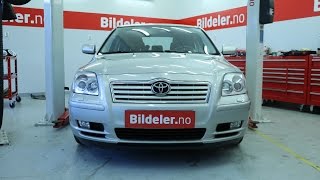 Toyota Avensis Hvordan bytte hovedlykt  2003 til 2008 mod T25 [upl. by Eniamrehc291]