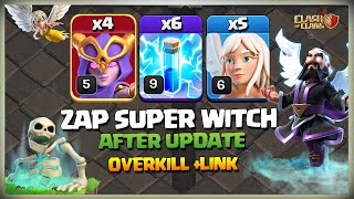 Th13 Super Witch Smash  Super Witch  Most Powerful Th13 Super Witch Attack Strategy Clash of Clans [upl. by Cyn]