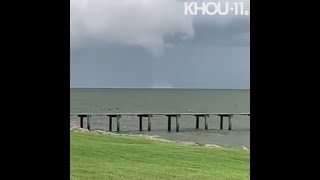 View from Kemah Waterspout forming [upl. by Niattirb478]