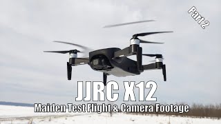 JJRC X12  3 Axis Gimbal GPS Drone Maiden Flight amp Camera Footage  Part 2 [upl. by Helaine]