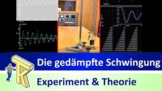 Die gedämpfte Schwingung  Videoanalyse Theorie und Modellbildung [upl. by Roland]