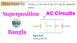 Fundamentals of Electric CircuitsAlexander amp Sadiku  Practice Problem 106  Superposition [upl. by Weissman]