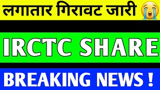 IRCTC SHARE UPDATE  IRCTC SHARE LATEST NEWS  IRCTC PRICE TARGET  IRCTC SHARE ANALYSIS [upl. by Isied]