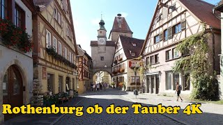 Rothenburg ob der Tauber Germany Walking tour 4K [upl. by Landy]