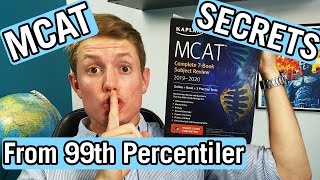 MCAT TIPS TRICKS amp SECRETS people DONT tell you from a 99th percentile scorer [upl. by Acemahs]