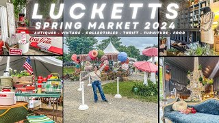 Exploring a HUGE Antique Market Lucketts Spring Market 2024 [upl. by Ydnas360]