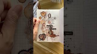 Coffee splash and light brown girl sticker journaling asmr [upl. by Welton]