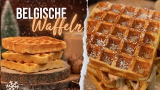 Die besten belgischen Waffeln aus ganz einfachen Zutaten  schnell amp super lecker 😍 [upl. by Shah811]