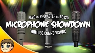 ULTIMATE MIC SHOWDOWN  RE20 vs RE320 vs Rode Procaster Mic Comparison amp Review [upl. by Bella924]