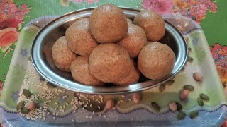 Tasty and healthy Pumpkin seed and sesame seed Laddu Highly proteinaceous snack🤞🤞🤞 [upl. by Llohcin]