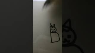 How to draw easy cat with letter B [upl. by Ethbinium]