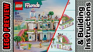 PREVIEW 42604 LEGO Friends Heartlake City Shopping Mall​ amp Building Instructions LEGO 2024 [upl. by Yahsram]