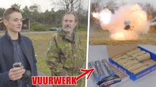 ILLEGAAL VUURWERK AFSTEKEN OP MILITAIRE BASIS [upl. by Voss819]