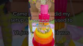 In all we Say We’re Grateful cake descendingcake tropicalcake tropical cakedesign weddingcake [upl. by Llener]