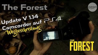 Camcorder jetzt auf PS4 finden  Wegbeschreibung  Update V 114  The Forest  pegaplays 40 [upl. by Carn]