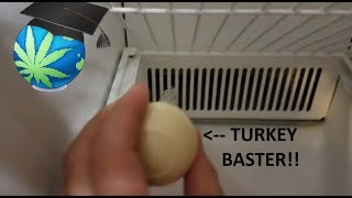 Fix A Clogged Fridge Defrost Drain WITHOUT Opening Panels  How To [upl. by Ahsie914]