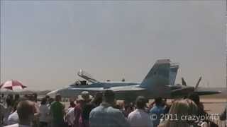 VFC12 FA18s quotFighting Omarsquot at Air Power Expo 11 in HD [upl. by Ahsitruc]