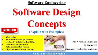 SE 22  Software Design Concepts with Examples [upl. by Marena]