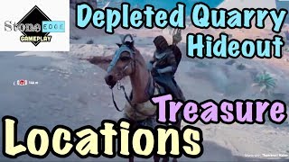 Assassin’s Creed Origins  Depleted Quarry Hideout Loot Treasure Locations [upl. by Llertnek]