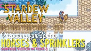 Preparing for Spring Year 3 in Stardew Valley  LIVE [upl. by Tasiana]