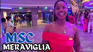 MSC MERAVIGLIA THE YACHT CLUB TOUR THE ALL WHITE PARTY AND MORE AMAZING ENTERTAINMENTS 😀 [upl. by Monetta]