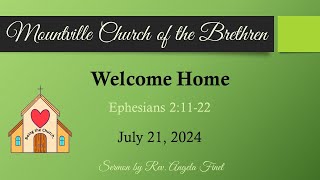 Mountville Church of the Brethren Worship on July 21 2024 [upl. by Nuahsel]