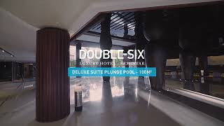 DoubleSix Luxury Hotel Seminyak Deluxe Suite Plunge Pool room tour staycation [upl. by Shayna712]